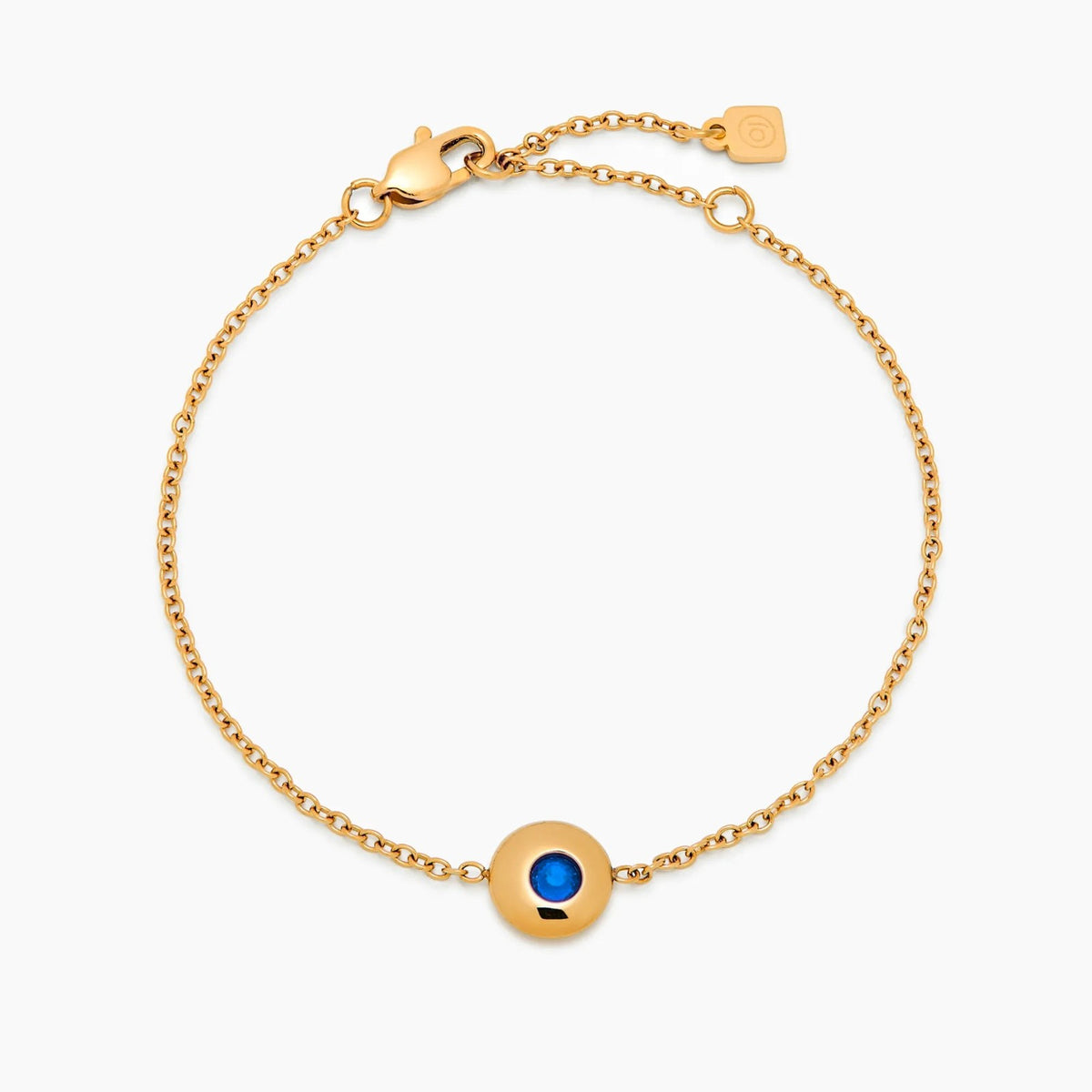 mini-birthstone-charm-bracelet — Gold / Sep-Sapphire
