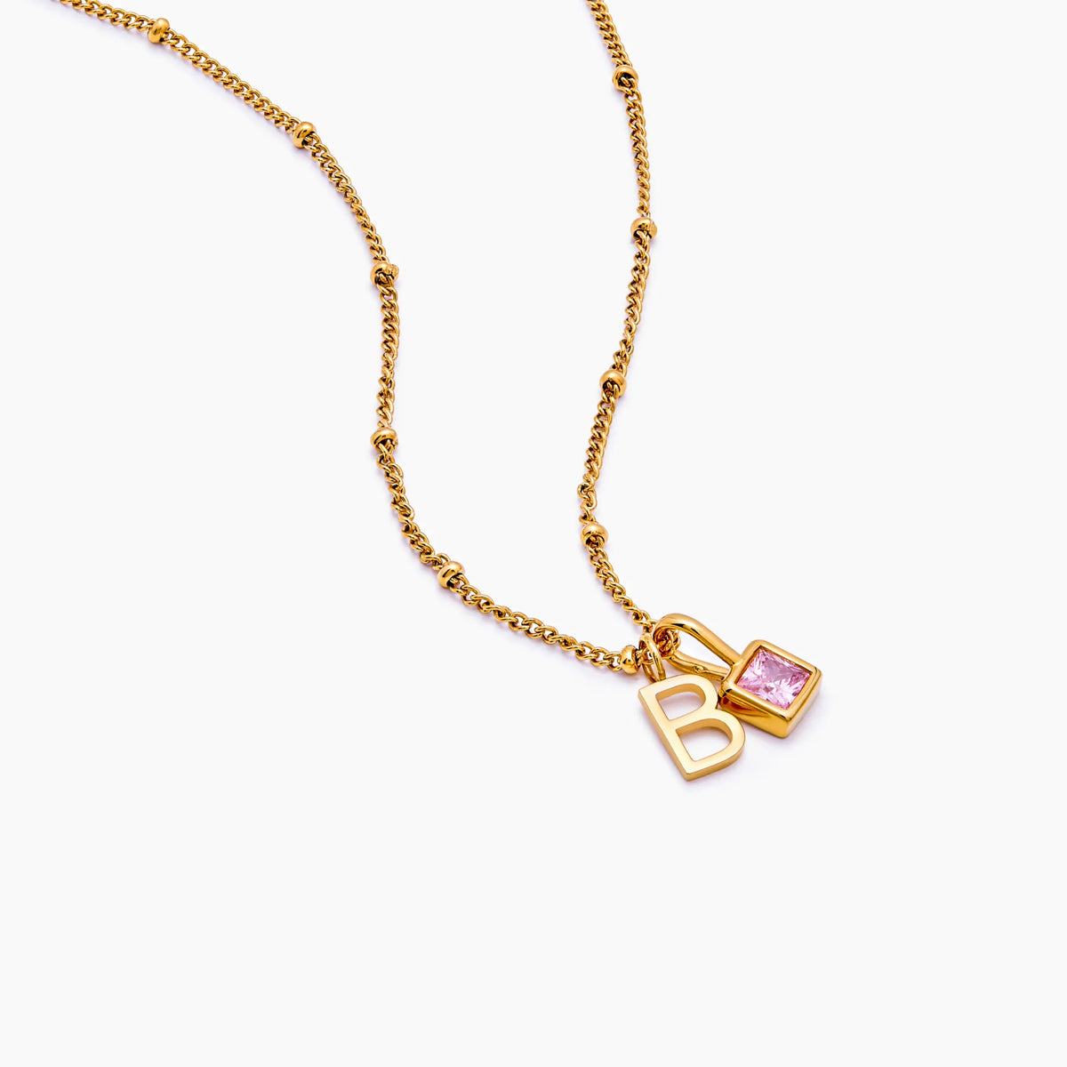 Gem Initial Necklace