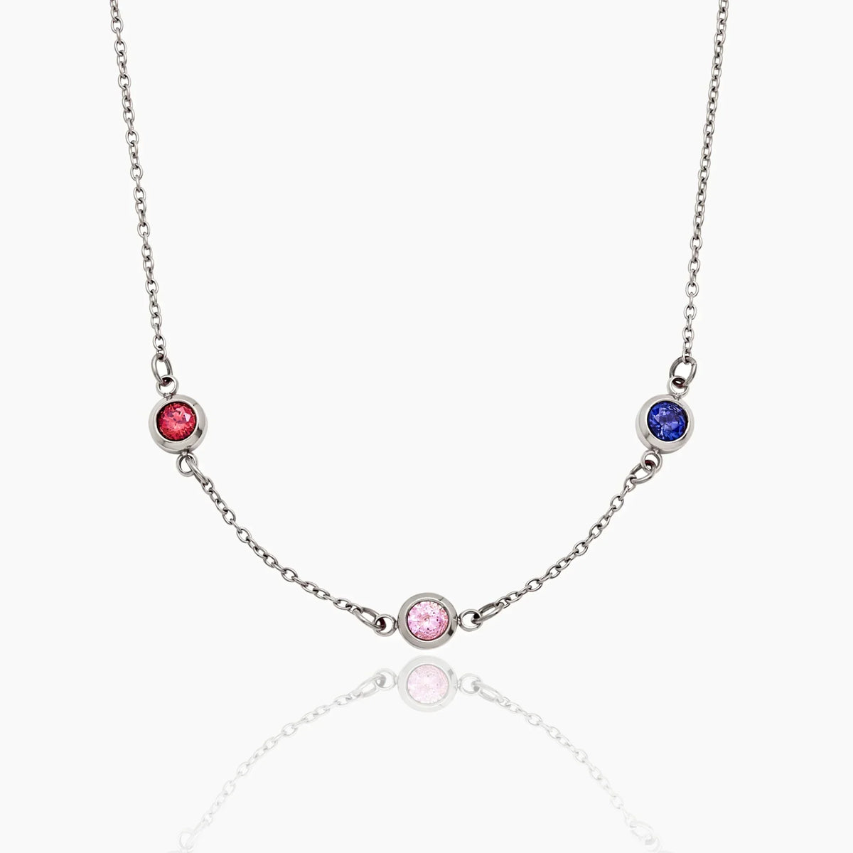 Personalized Multi-Birthstone Necklace